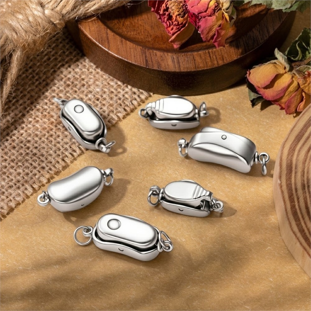 2/5Pcs Stainless Steel Peanut  - Pearl Trim Chain review and price