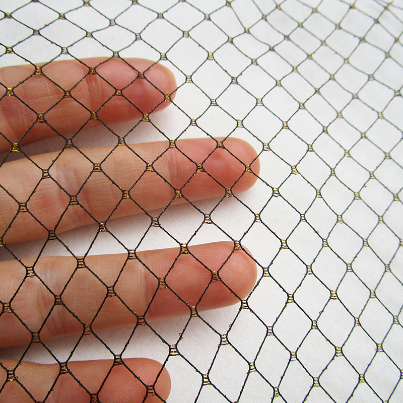 Diamond Lattice Black Net Fabr - Crystal Mesh Fabric review and price